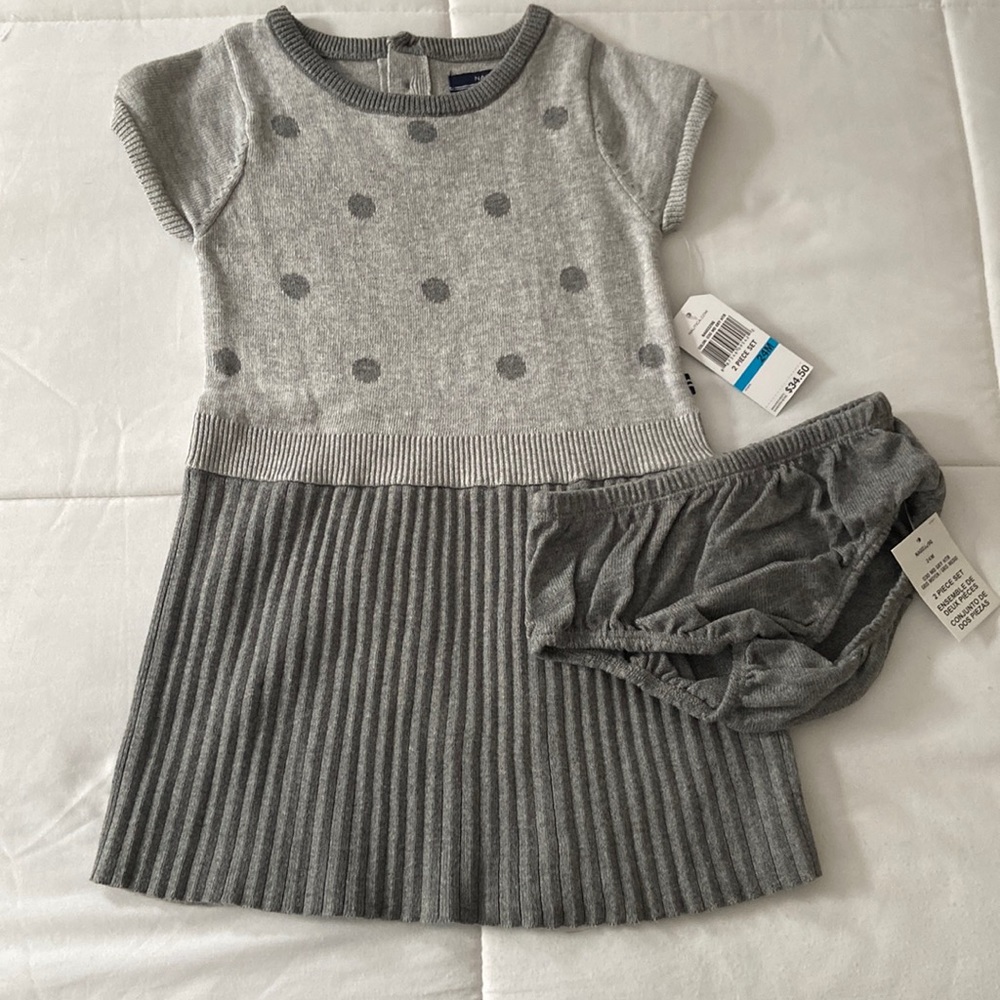 NWT Nautica Gray Sweater Dress 👗 with Bloomers